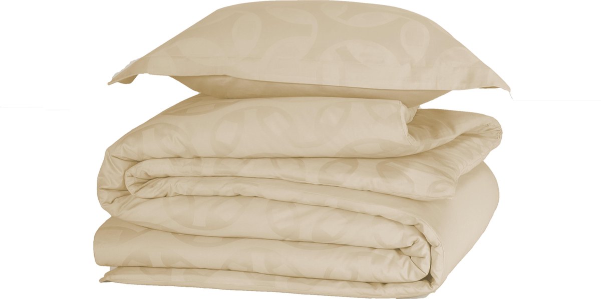 De Witte Lietaer Motion - Dekbedovertrek - Eenpersoons - 140x200/220 cm + 1 kussensloop 60x70 cm - Sandshell