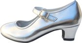 Elsa & Anna schoenen zilver - Prinsessen schoenen - maat 36 (binnenmaat 23 cm) kinderen verkleedkleren communie bruiloft