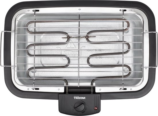 Tristar BQ-2813 Elektrische Barbecue - Tafel BBQ - Grillrooster 38 x 22 cm - Zwart van Tristar — afbeelding 3