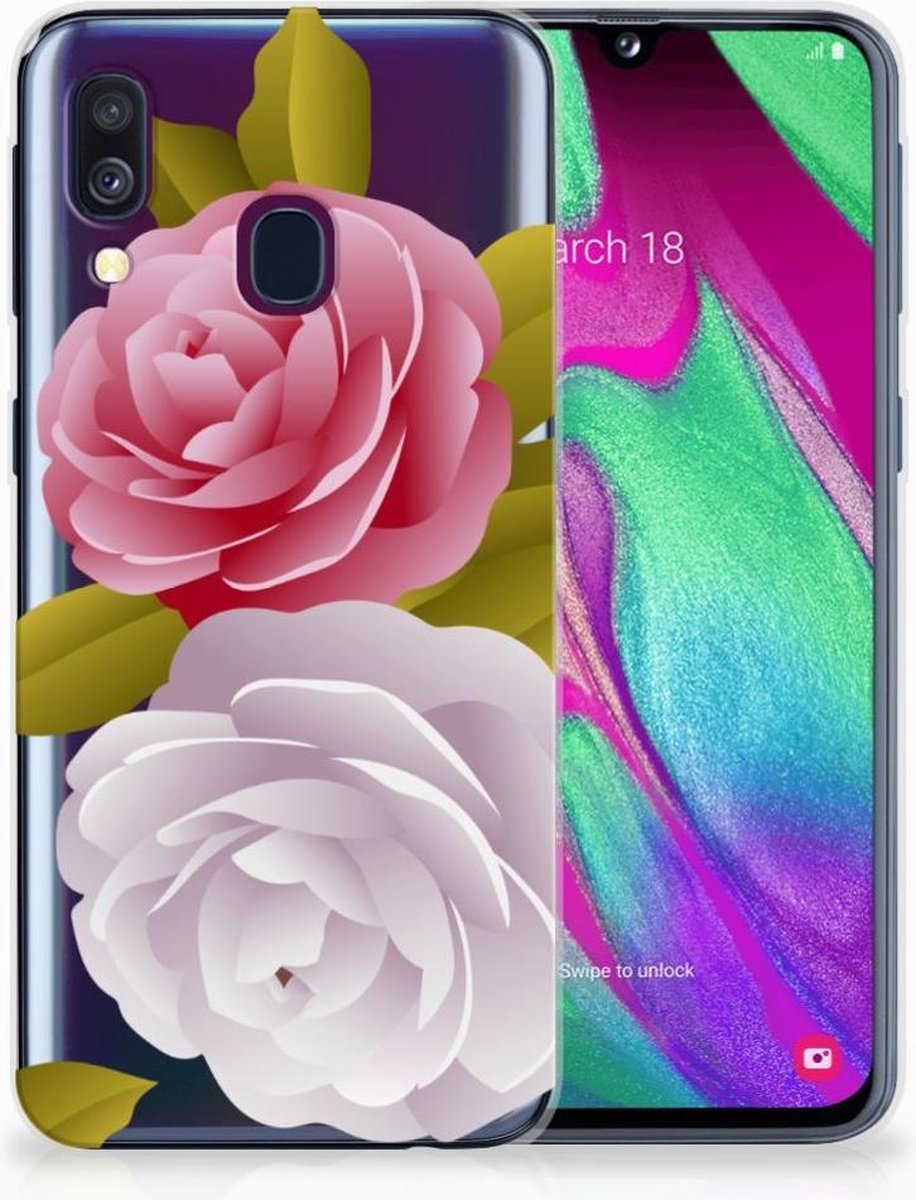 Samsung Galaxy A40 TPU Case Roses