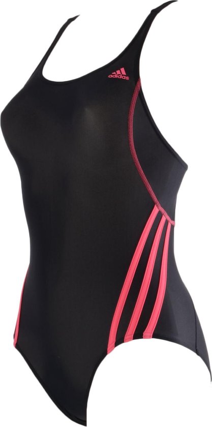 adidas I S 1Piece - Badpak - Meisjes - Maat 164 - zwart/roze | bol.com