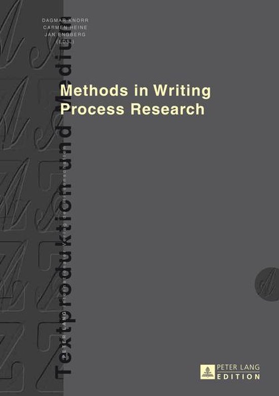 Textproduktion und Medium 13 - Methods in Writing Process Re ... - cover