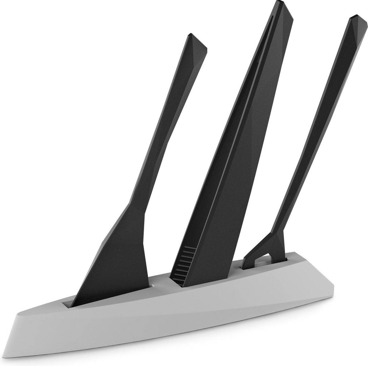 Koziol CLUB Keukengereihouder Set cool grey-cosmos black