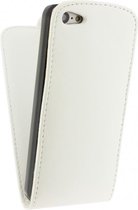 Xccess Leather Flip Case Apple iPhone 5C White