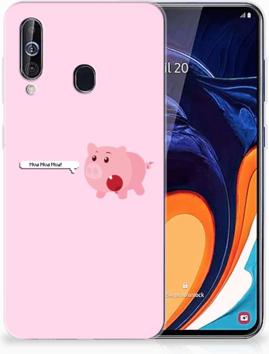 Samsung Galaxy A60 Telefoonhoesje met Naam Pig Mud
