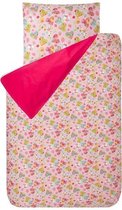 Bink Bedding Hearts - Dekbedovertrek - Eenpersoons - 140x200/220 cm + 1 kussensloop 60x70 cm - Fuchsia/Roze