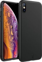 Zwart Hoesje geschikt voor Apple iPhone Xs / X Soft TPU Gel Siliconen Case