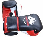 Punch Round™ Champion Bokshandschoenen Leder Zwart Rood Wit 16 OZ Punch Round Bokshandschoenen