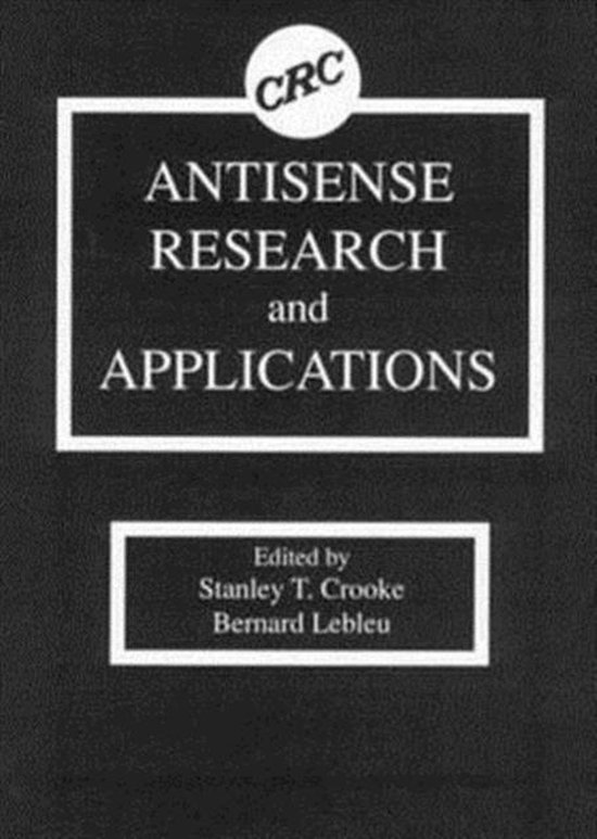 Antisense Research and Applications 9780849347054 Stanley T. Crooke