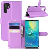Huawei P30 Pro Hoesje - Book Case - Paars
