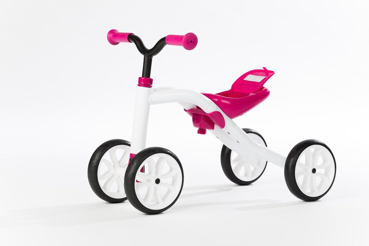 Chillafish Quadie kindervoertuig / loopfiets 4 wieler Roze