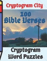 Cryptogram City 100 Bible Verses Cryptogram Word Puzzles Large Print