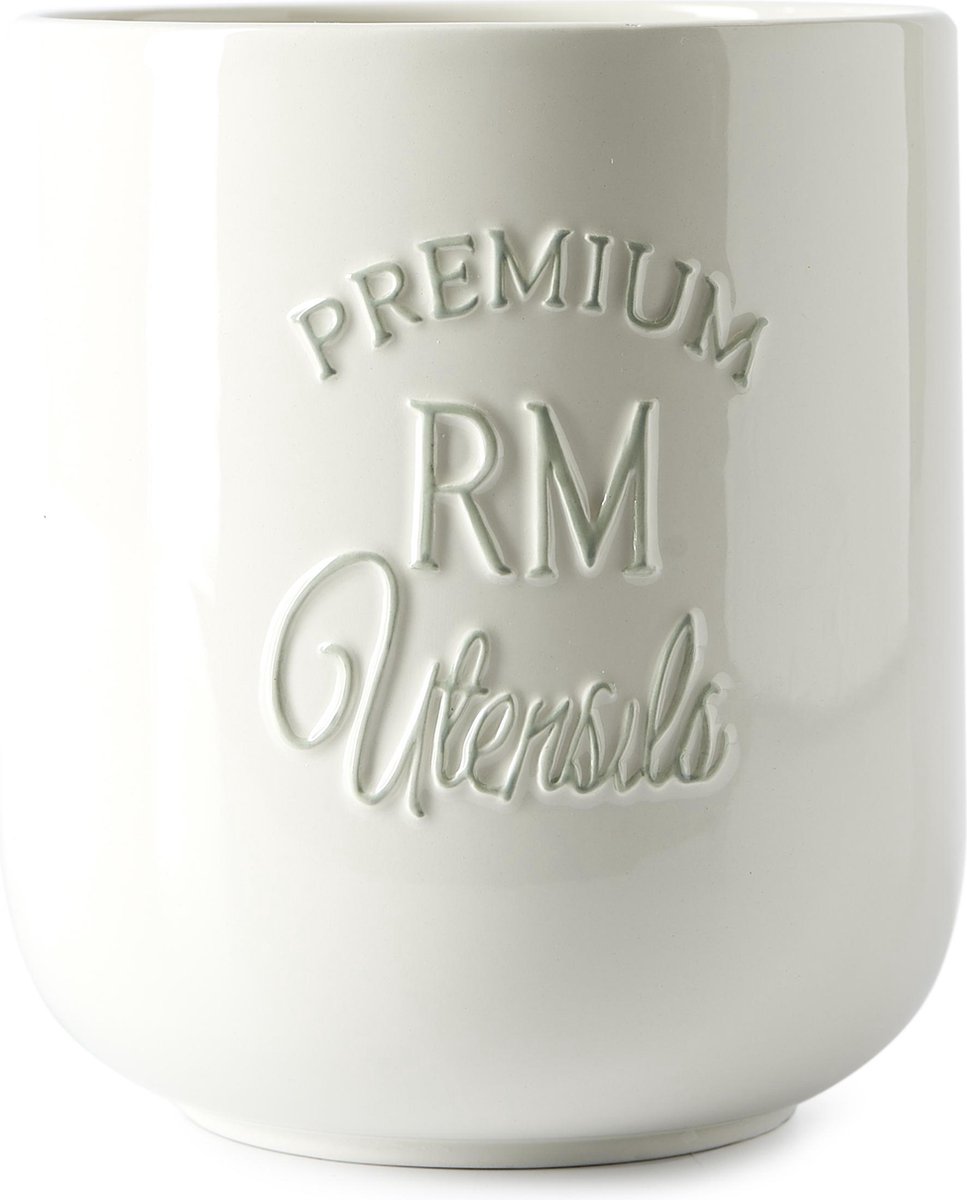 Riviera Maison - Premium RM Utensils Pot - Wit - Pollepelpot - Porselein |  bol.com