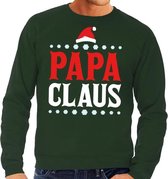 Foute kersttrui / sweater  voor heren - groen - Papa Claus L (52)