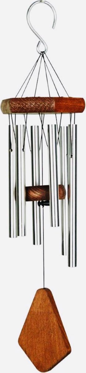 Nature's Melody Windgong Premiere Grande Chime zilver 50cm - Windorgel - Muzikaal gestemd - Instrument