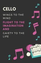 Cello Wings to the mind Flight to the imagination and Gaiety to the life