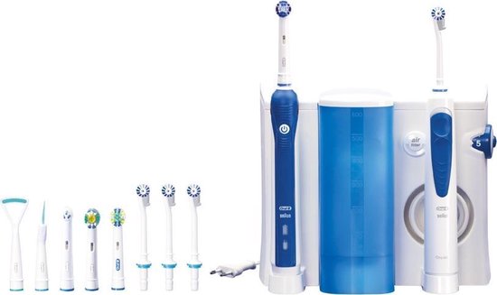 Somatische cel Briesje Streng Oral-B Elektrische Tandenborstel ProfessionalCare Oxyjet Center +  Waterflosser 1000 OC | bol.com