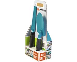 GARDENA Startkit handgereedschap vierdelig - -schep, onkruidsteker , snoeischaar en handschoenen