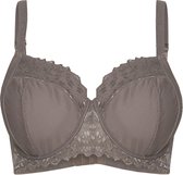 Sapph Lizz Non Padded Wire Bra Curvy Dames Beha - Taupe - Maat 85G