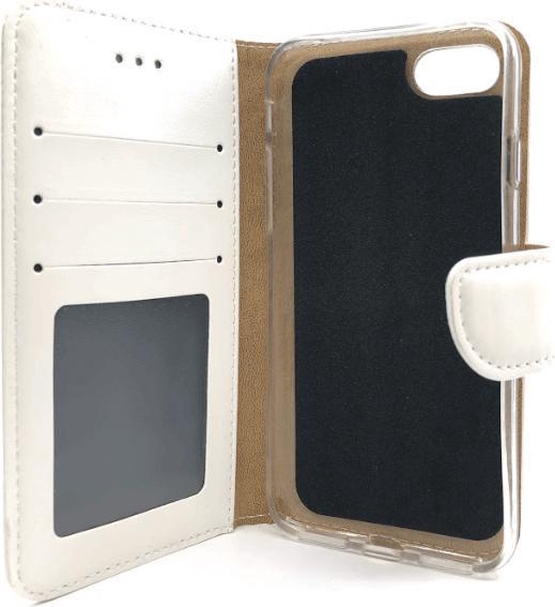 Xssive Hoesje voor Apple iPhone 6 - iPhone 6S - Book Case - Wit