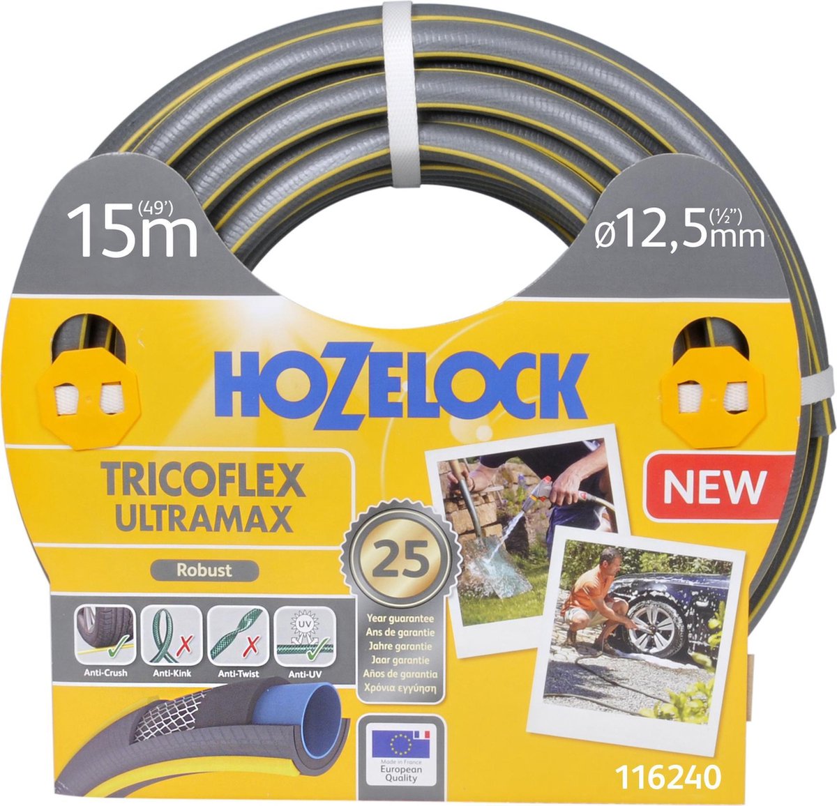 Hozelock Tricoflex Ultramax slang Ø 12,5 mm 15 meter