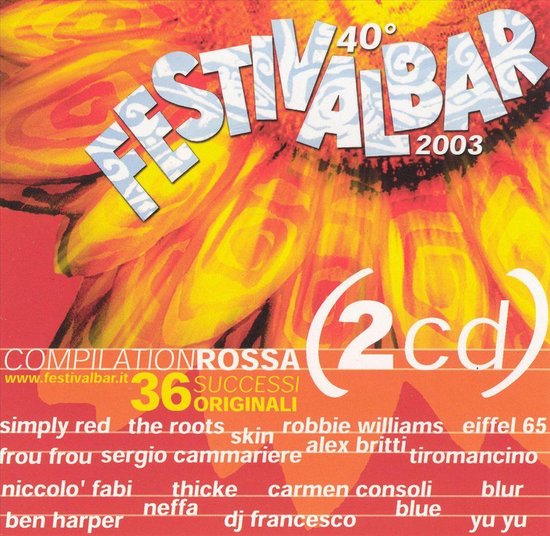 Festivalbar 2003 Compilation Rossa, various artists CD (album