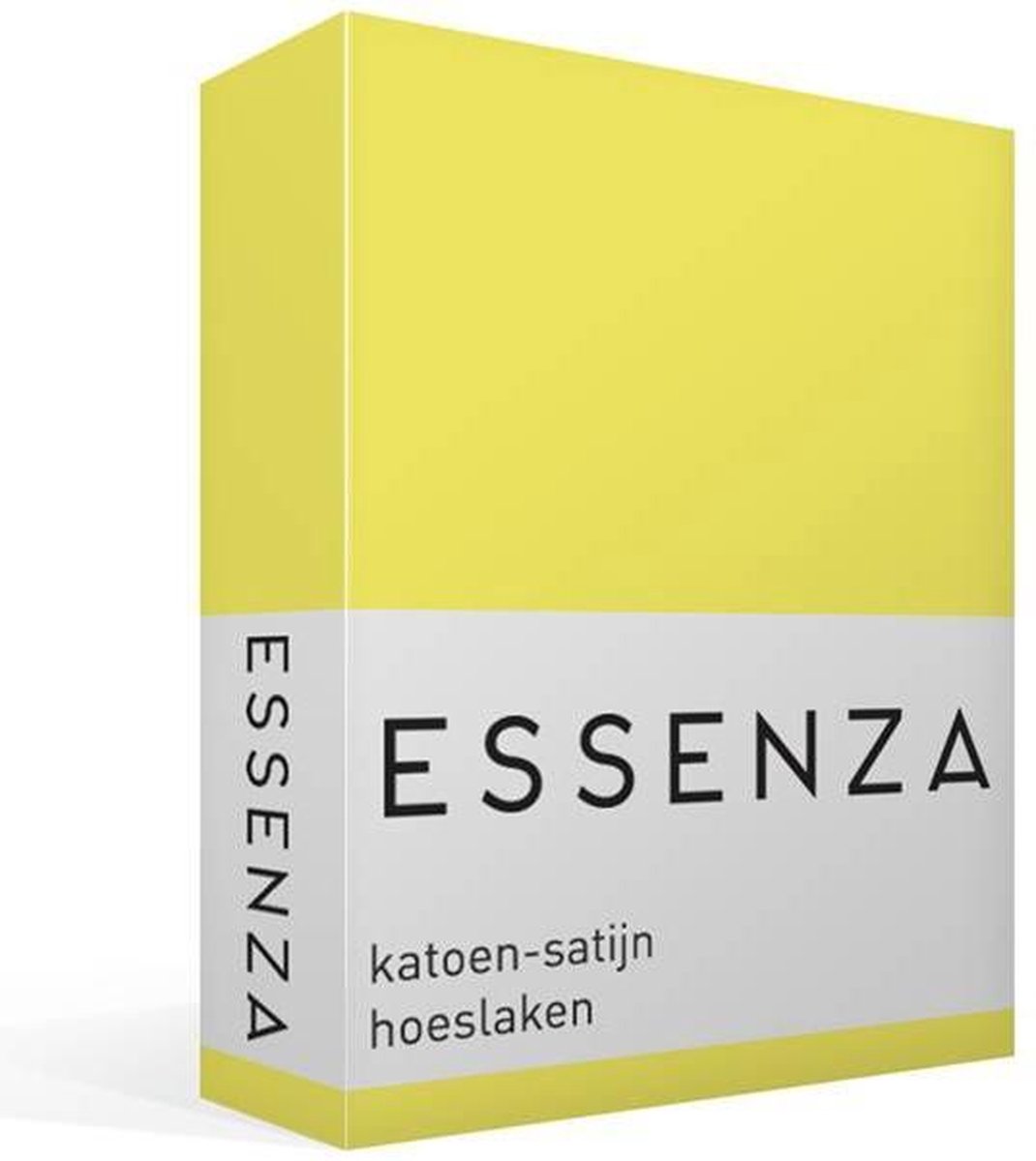 Essenza Satin Fitted sheet 90x210 Mellow Yellow geel