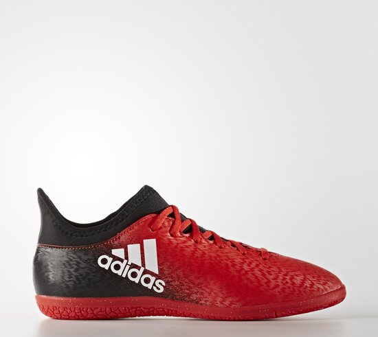adidas - X 16.3 Indoor Junior - Zwart/Rood - Zaalvoetbal - Kinderen - Maat  32 | bol.com