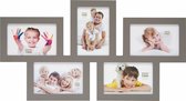 Deknudt Frames multifotolijst, taupe, 5x (10x15)