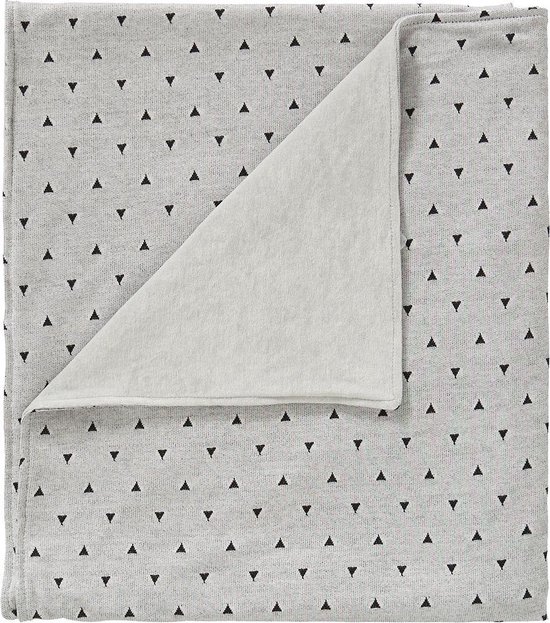 Product: Wiegdeken - driehoek zwart/grijs, van het merk Cottonbaby