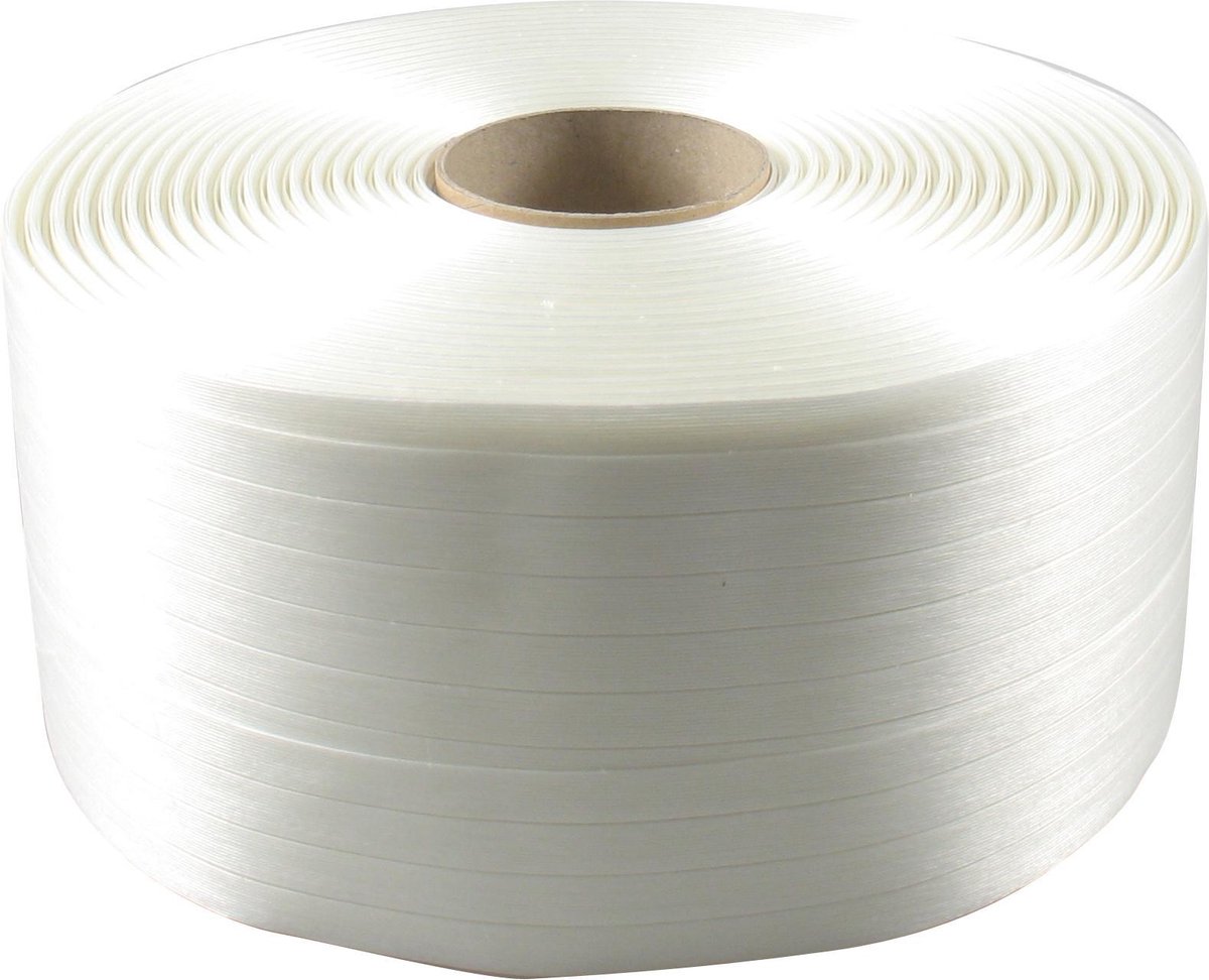 Polyesterband - 16mm - 850m - PET - wit