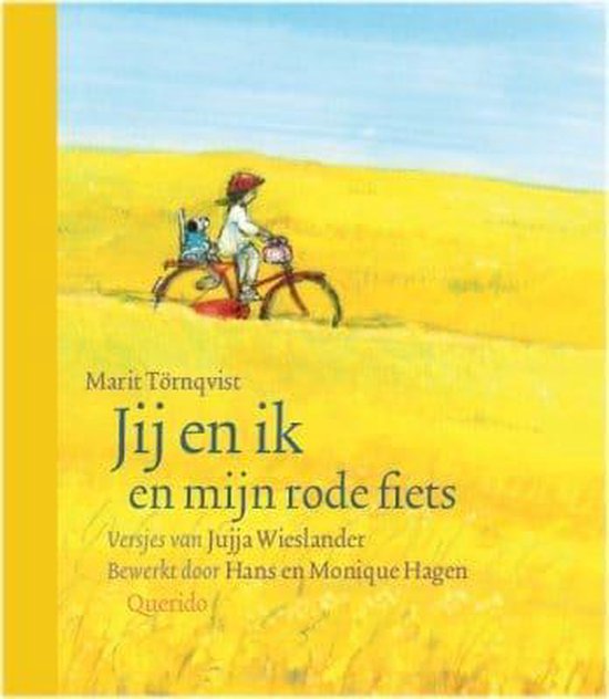 Cover van het boek 'Jij en ik en mijn rode fiets' van Jujja Wieslander