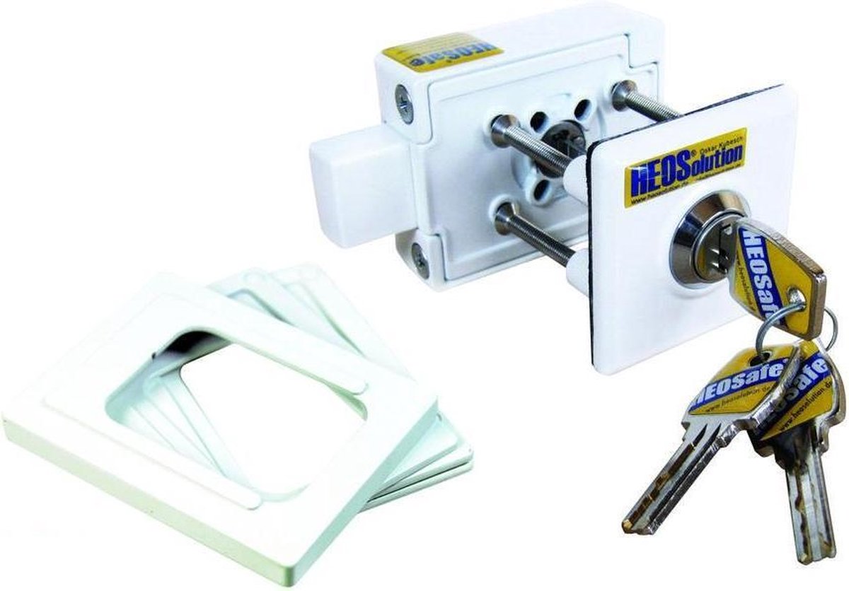 Heosafe Lock met 1 slot grijs/ zilver