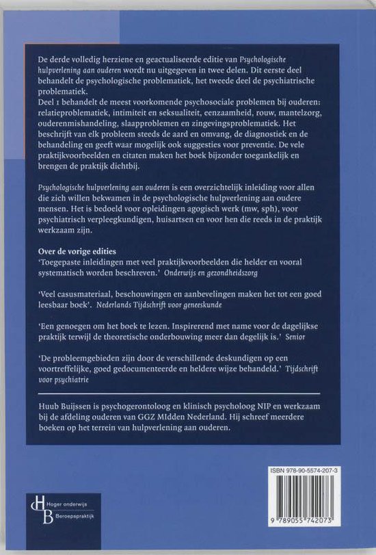 Psychologische Hulpverlening Aan Ouderen