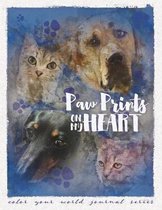 Color Your World Journal- Paw Prints On My Heart