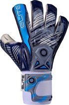 Elite Sport Brambo Keepershandschoenen - Wit / Marine | Maat: 8