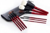 BH Cosmetics 10 pc Deluxe Brush Set Red