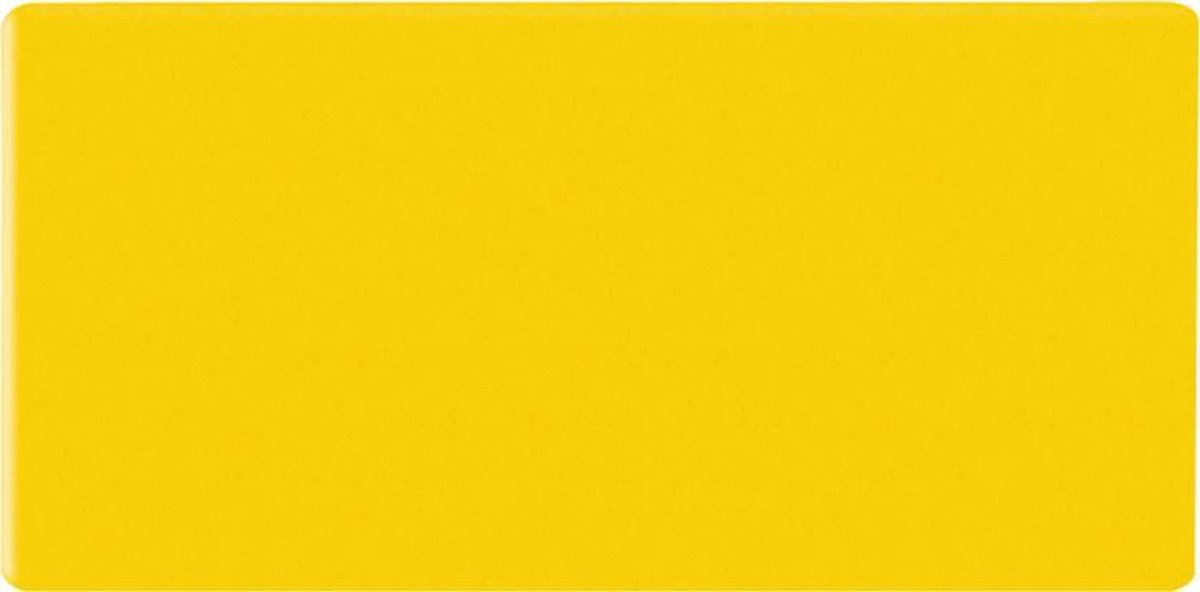 Magnetische rechthoekjes 20x60 mm geel, 8 stuks