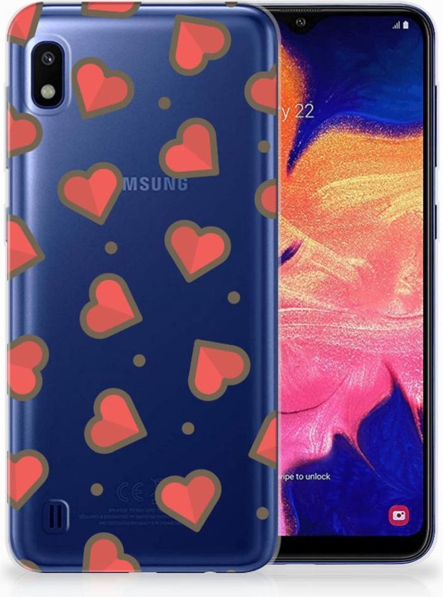 Samsung Galaxy A10 TPU bumper Hearts