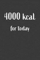 4000 kcal For Today
