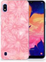 Geschikt voor Samsung Galaxy A10 TPU Siliconen Hoesje Spring Flowers