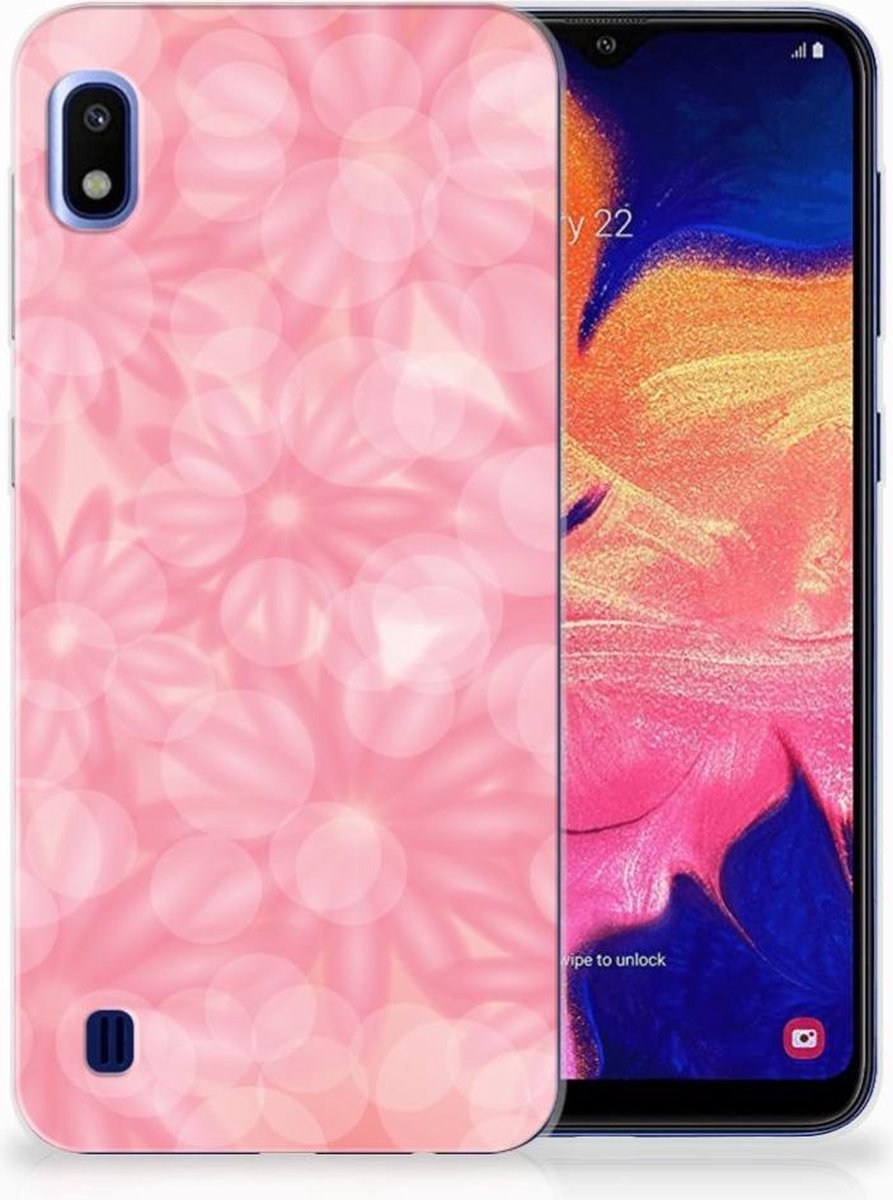 Back Cover voor Samsung Galaxy A10 TPU Case Spring Flowers