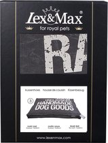 Lex & Max Raw Unclassified - Losse hoes voor hondenkussen - Boxbed - Antraciet - 75x50x9cm