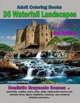 Adult Coloring Books 36 Waterfall Landscapes