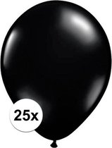 Qualatex ballonnen zwart 25 stuks