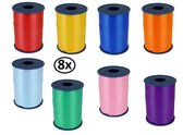 8x krullint combi kleur 10mmx250meter