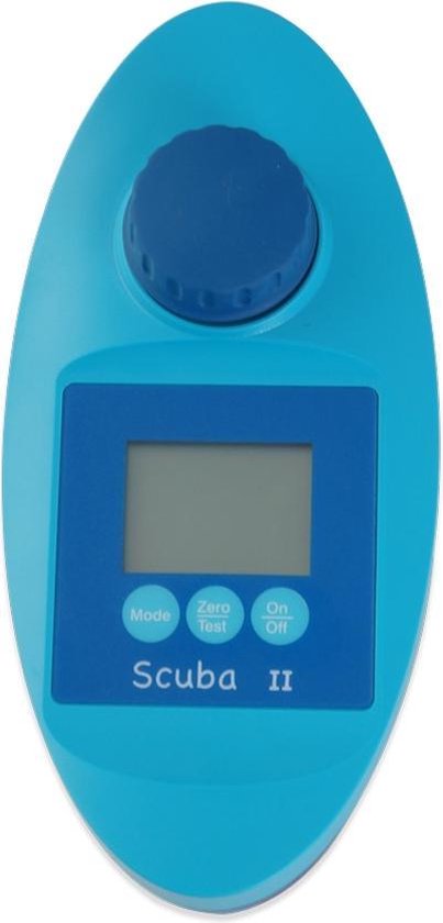 Digitale tester Scuba II Blauw - Meet pH, chloor, alkaliniteit en cyaanzuur - Merkloos