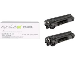 Improducts Improducts® Toner - Alternatief Hp 85A (CE285A) toner XL inhoud 2x toner zwart