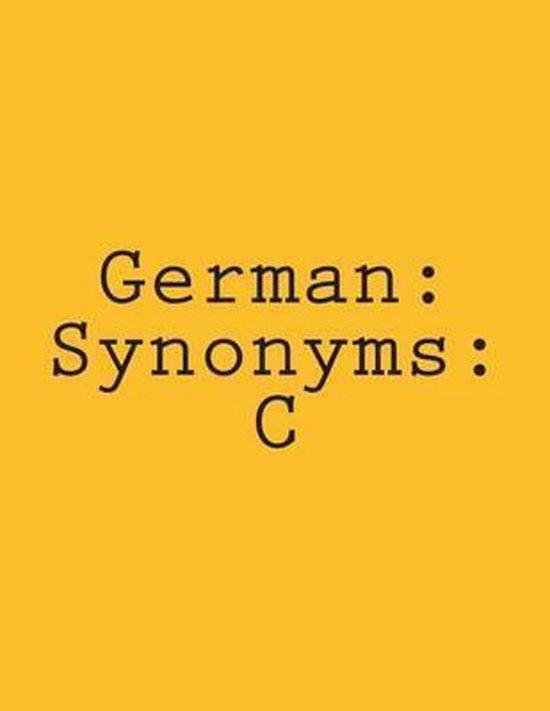 German Synonyms C 9781512322842 Carmi Boeken