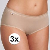 3x Sloggi basic midi dames beigeige slip 38 - onderbroek